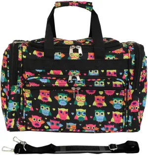 World Traveler 81T16-175 Duffle Bag, One Size, Owl Black