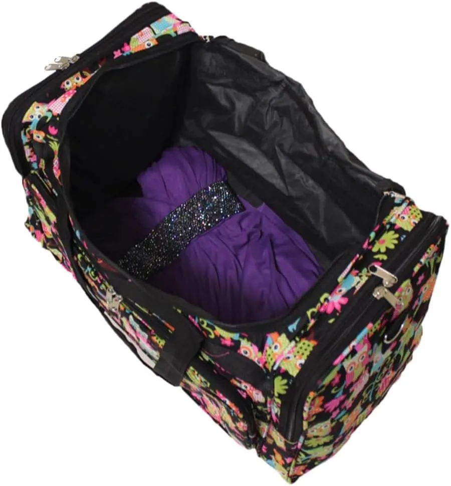 World Traveler 81T16-175 Duffle Bag, One Size, Owl Black
