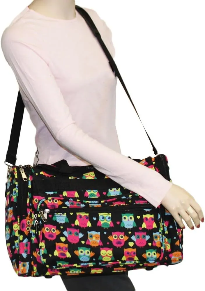 World Traveler 81T16-175 Duffle Bag, One Size, Owl Black