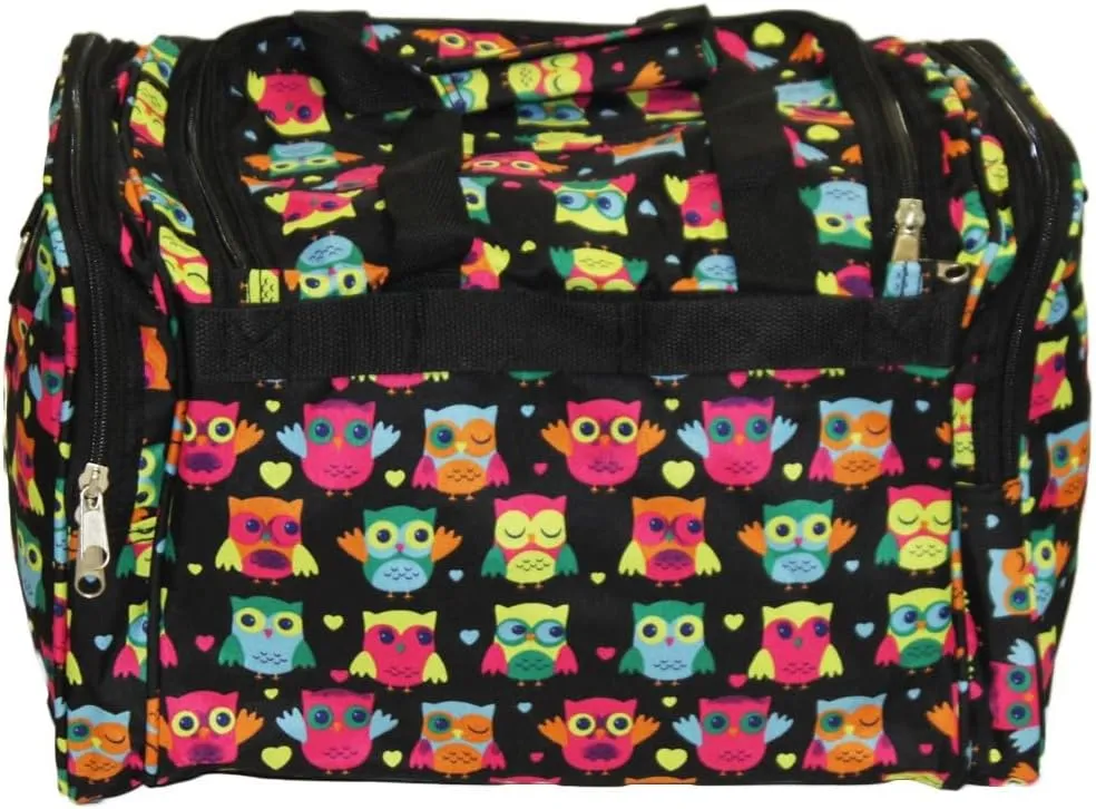 World Traveler 81T16-175 Duffle Bag, One Size, Owl Black