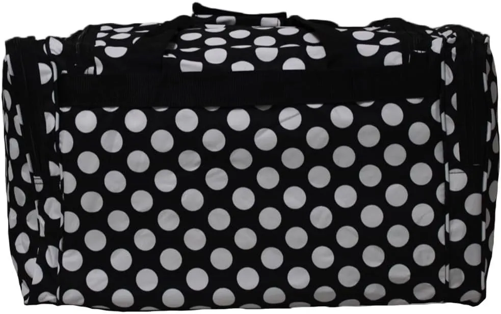World Traveler 81T16-635 Duffle Bag, One Size, Black White Dot II