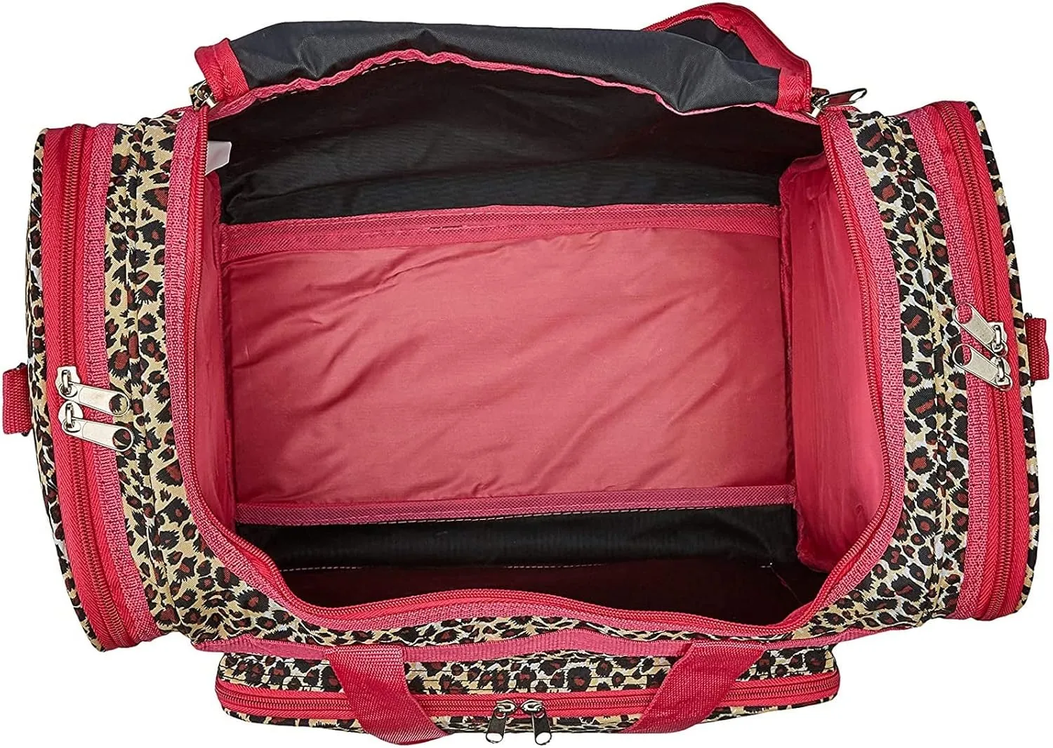 World Traveler Animal Prints 19-inch Duffel Bag, Pink Trim Leopa