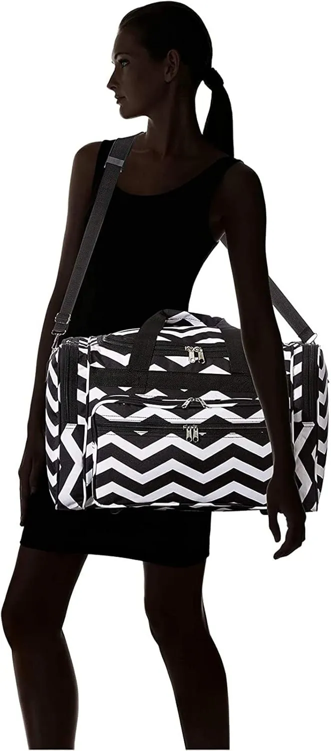 World Traveler Chevron, Black White Che, 19-Inch
