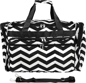 World Traveler Chevron, Black White Che, 19-Inch