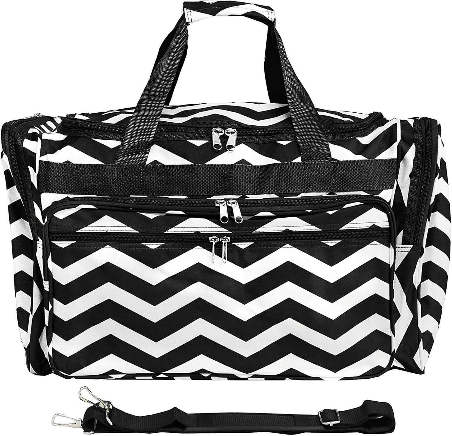 World Traveler Chevron, Black White Che, 19-Inch