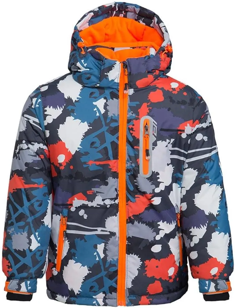 WOWULOVELY Girls Boy's Winter Ski Jackets Waterproof Kids Snowboarding Jacket Snow Coat Thicken Warm Hooded Ski Jacket