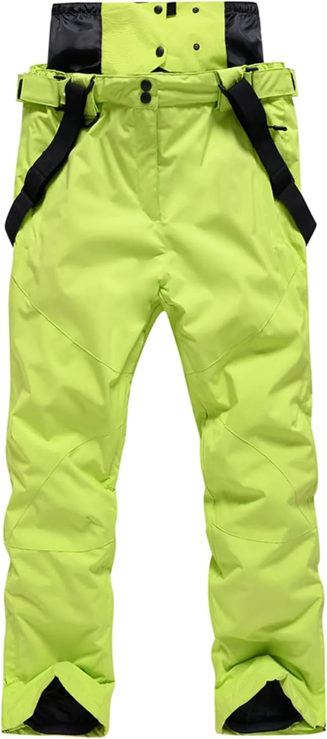 WOWULOVELY Men's Winter Snowsuit Waterproof Windproof Mountain Jacket and Pant Sets Insulated Snowboarding Skisuit