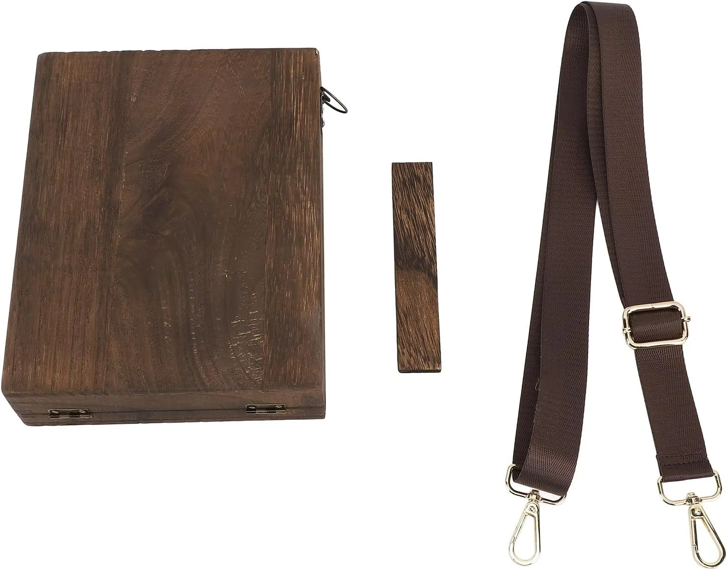 Writers Messenger Wood Box, Wooden Handmade Portable Crossbody Postman Bag Artist Tool Bag Sketch Box Easel for Outdoor Painting