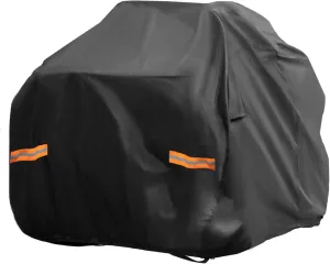 X AUTOHAUX ATV Cover 4 Wheelers Quad Cover All Weather Waterproof Outdoor Sun Rain Shade Storage Full Protection 210D-PU Black 78.74" for Polaris for Honda