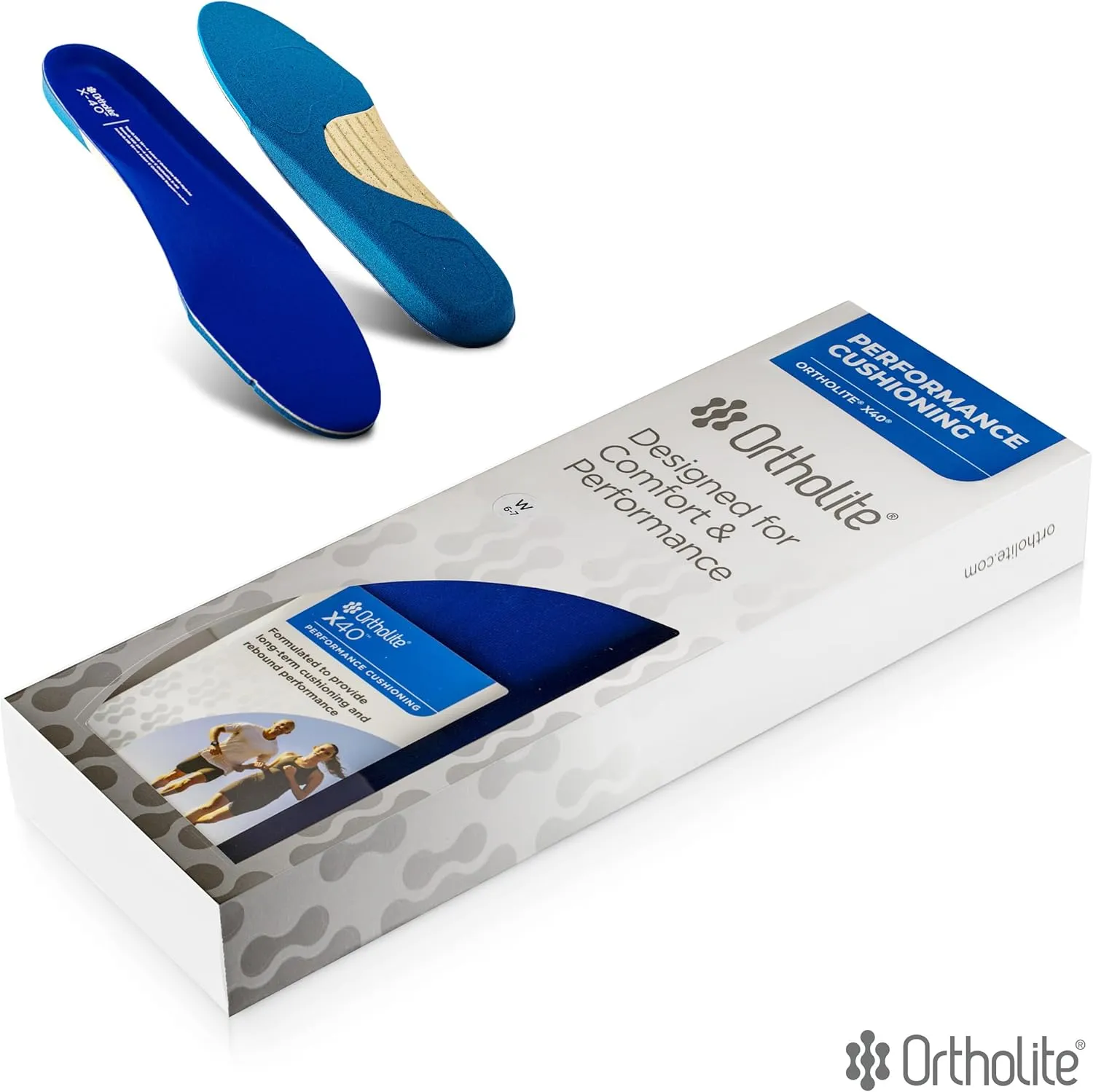 X40 Performance Cushioning Sole Trim-to-Fit Insert - Designed for The Casual to Elite Athlete Looking for Optimal Rebound Performance, Long-Term Cushioning & All-Day Comfort
