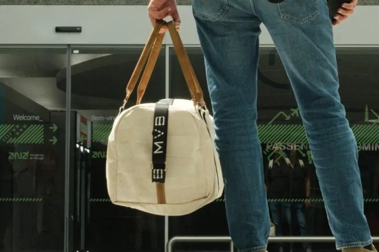 Xcape Vegan Leather Duffle Bag white