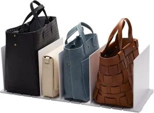 YAMAZAKI home 4956 Purse Organizer/Bag Divider for Closet Shelf, One Size, White
