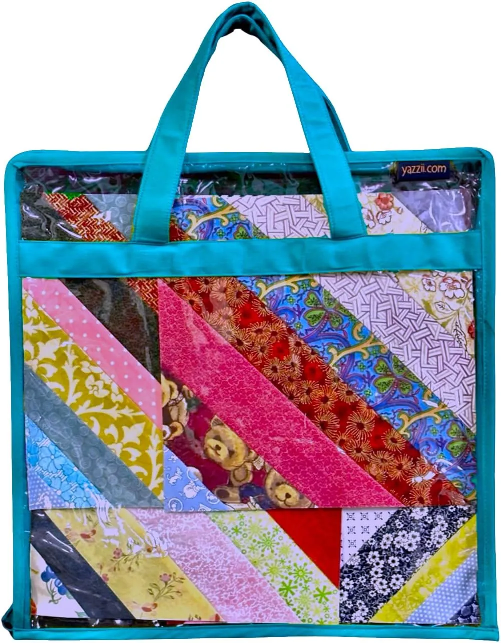 Yazzii Quilt Block Carry case, Blue