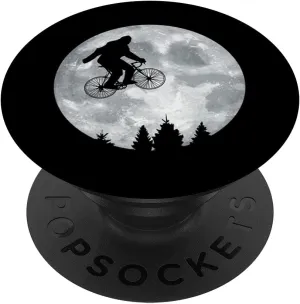 YETI Riding Moon Bike Halloween Lunar Cycling Bigfoot PopSockets Swappable PopGrip