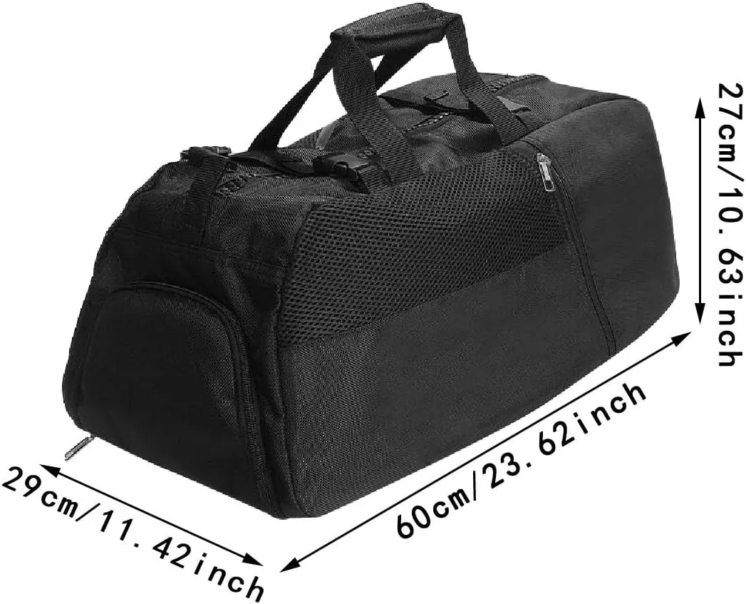 YIJU Gym Bag Travel Backpack Heavy Duty Water Resistant Storage Sports Equipment Bag Handbag for Fitness Outdoor Camping Weekend, with Shoe Compart