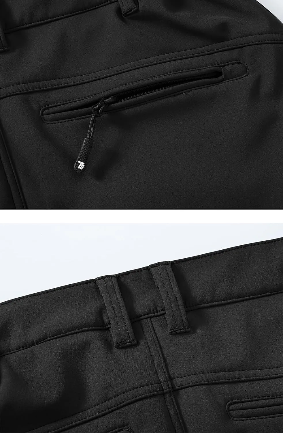 YSENTO Women's Fleece Lined Pants Winter Snow Ski Waterproof Insulated Softshell Hiking Mountain Pants