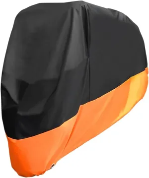 Zerodeko Motorcycle Sun Rain Cover 3XL Universal Fit Weatherproof Polyester Air Vents Includes Storage Pouch