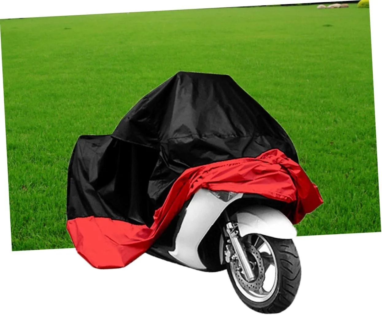 Zerodeko Scooter Cover Weatherproof Material Elastic Bottom Air Vents Protects Against Sun Rain