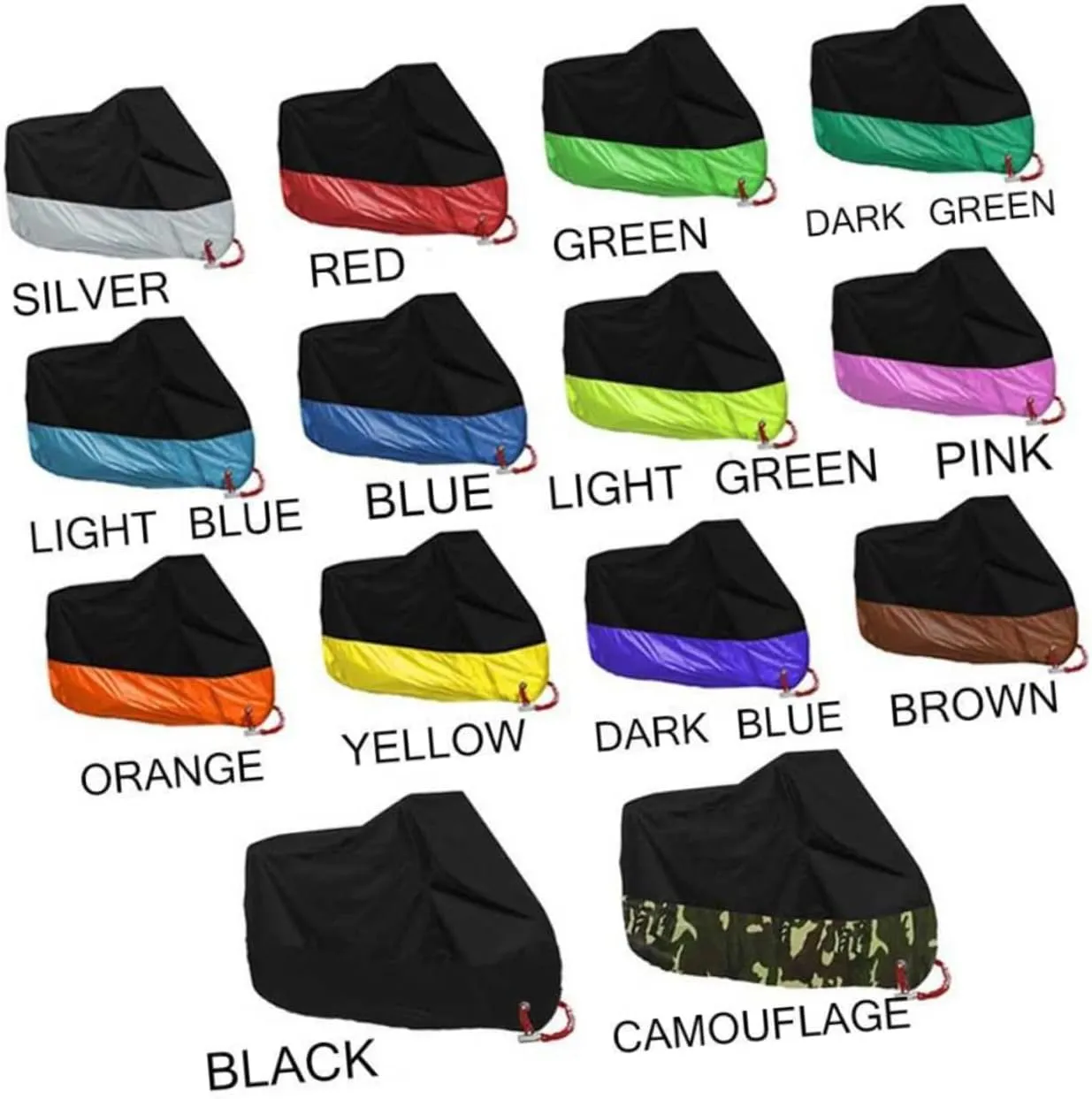 Zerodeko Scooter Cover Weatherproof Material Elastic Bottom Air Vents Protects Against Sun Rain