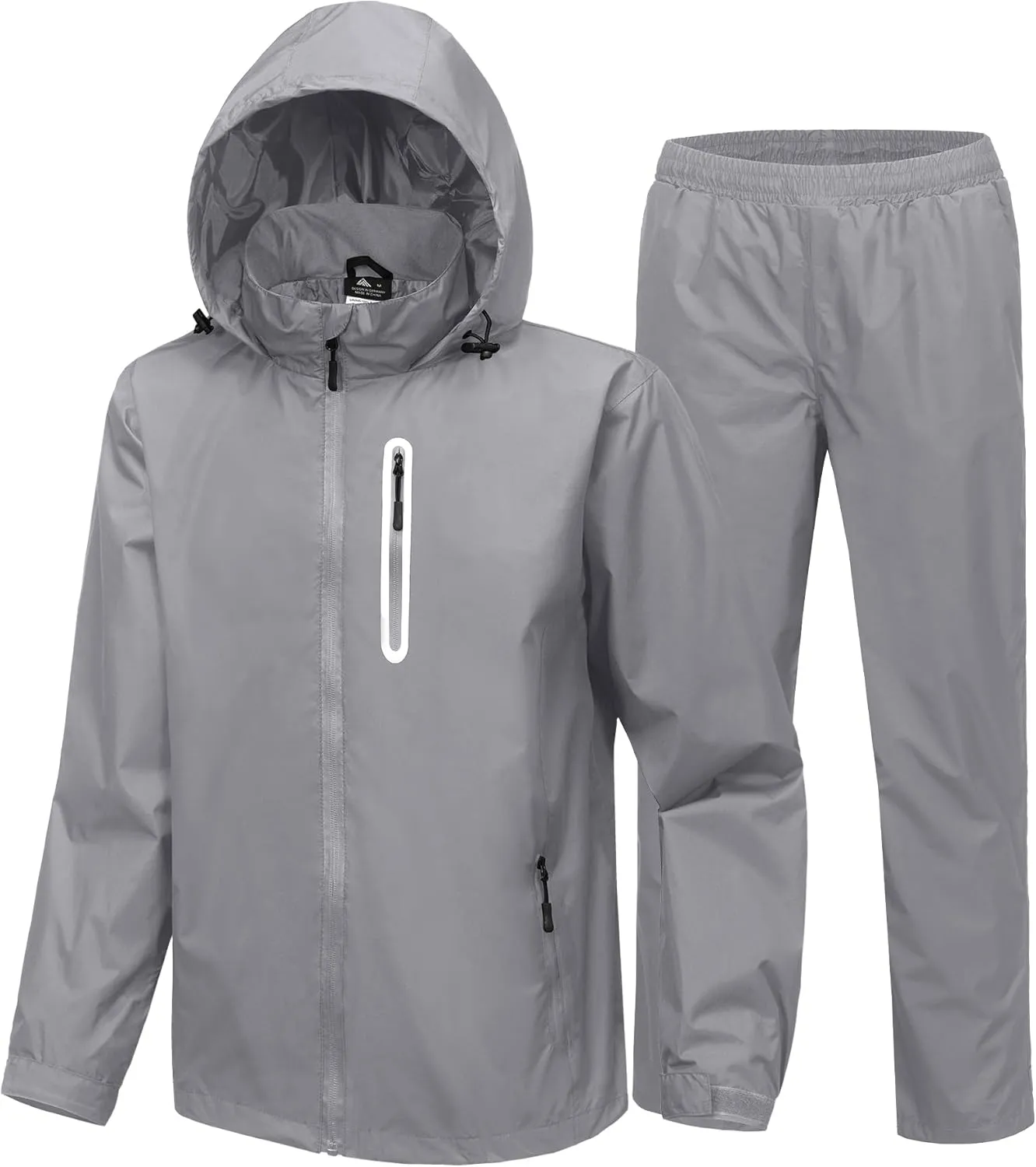 ZITY Rain Suit for Men Women Unisex Waterproof Golf Rain Gear Lightweight Breathable Mesh Waterpoof Zipper Pockets