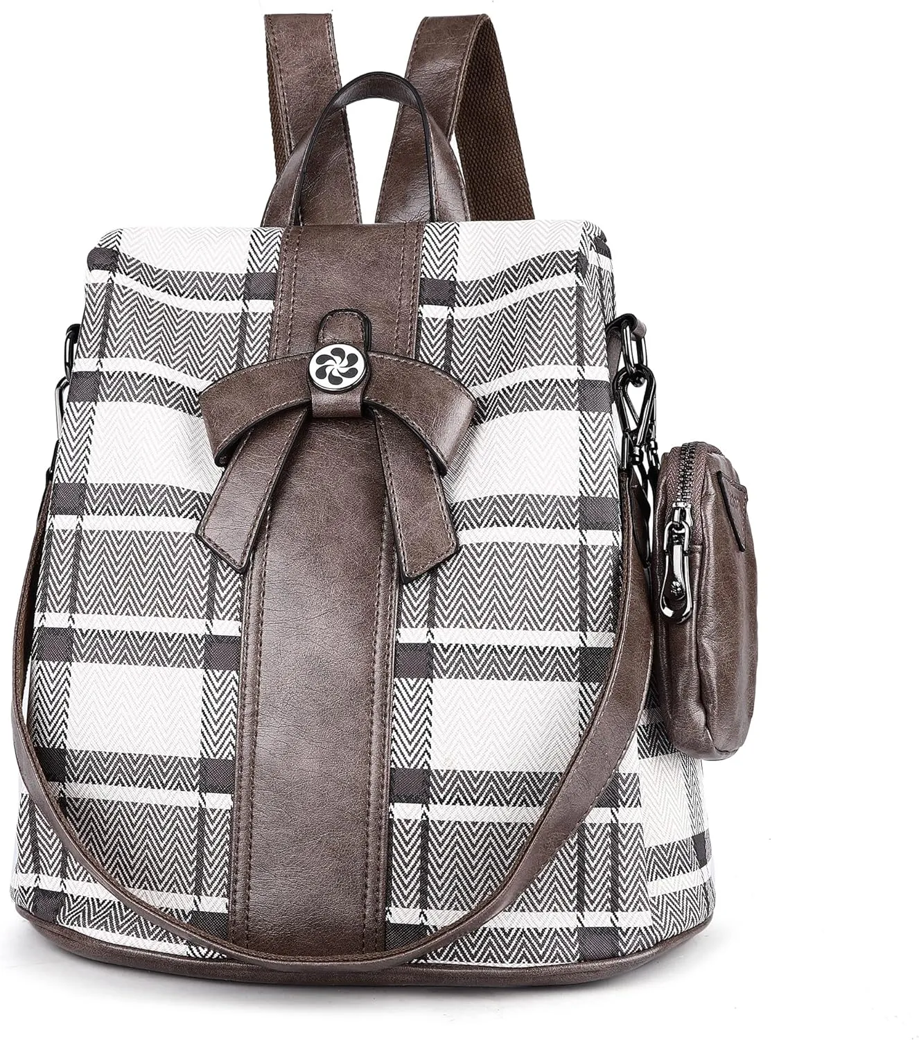 ZOCAI Backpack Purse for Women Fashion Backpack Purses PU Leather Daypacks Anti-Theft Shoulder Bag Satchel Purse