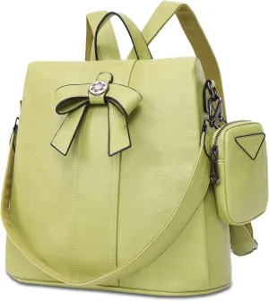 ZOCAI Backpack Purse for Women Fashion Backpack Purses PU Leather Daypacks Anti-Theft Shoulder Bag Satchel Purse