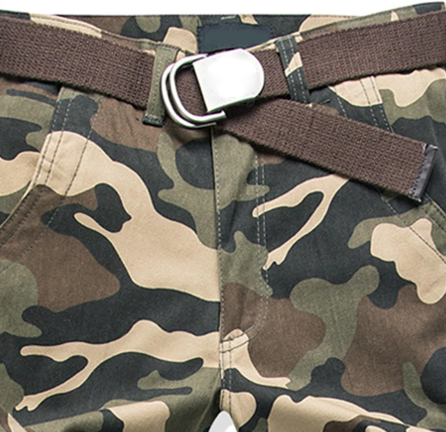 ZYXTIM Men's Combat Camo Cargo Trousers Oversize Ripstop Military Tactical Pants Hiking Joggers Multi Pockets Work Bottoms